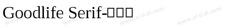 Goodlife Serif字体转换